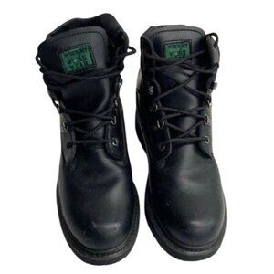 Wrangler Steel Toe Black Work Boots 9.5
